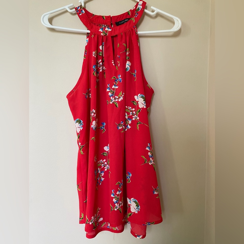 Paper Moon Red Floral blouse